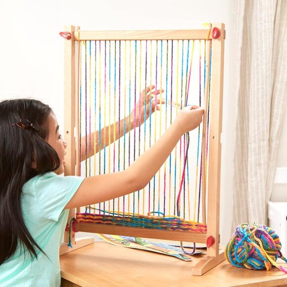 NEW Melissa & Doug Crafting Waving Loom Knitting Kids Craft Frame STEM TOY Monte - Picture 1 of 8